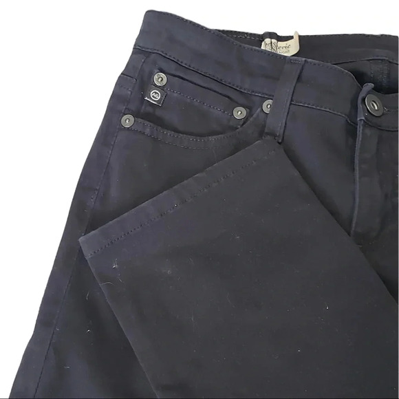 AG Adriano Goldschmied Black The Stevie Pants 26 - Picture 2 of 5